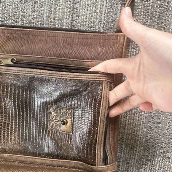 Faye Fisher Ward One of a Kind Leather Artisan Unique Leather Satchel - Picture 5 of 11